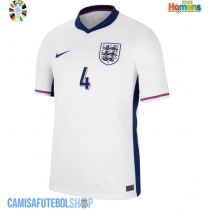 Camisa de time de futebol Inglaterra Declan Rice #4 Replicas 1º Equipamento Europeu 2024 Manga Curta